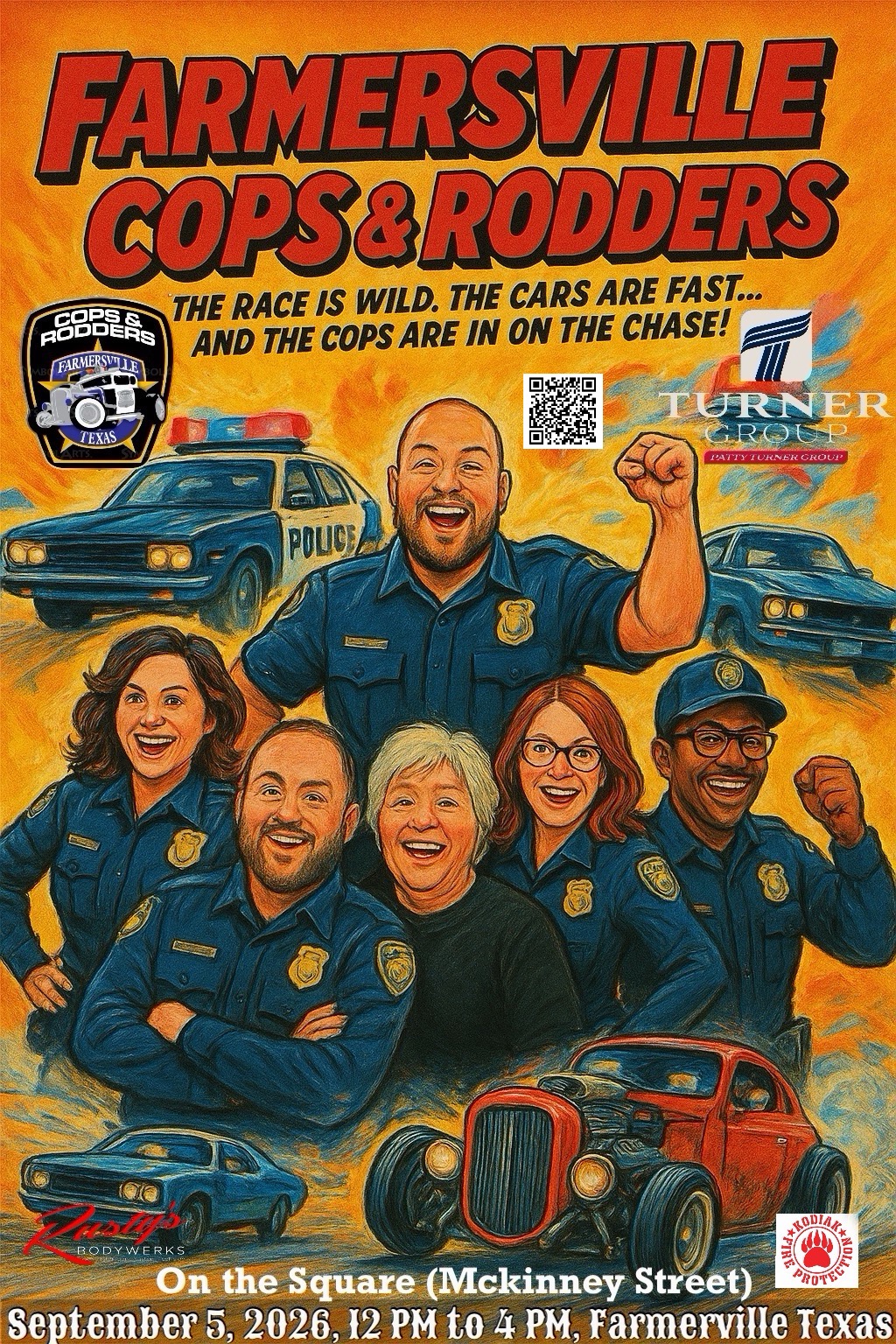 Farmersville Cops & Rodders flyer