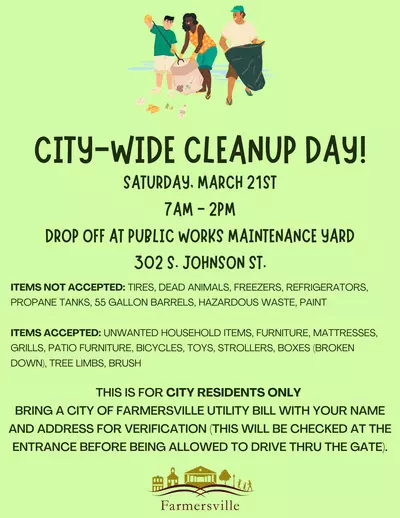 City-wide Cleanup Day flyer