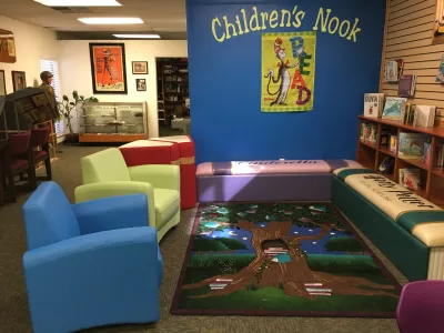 Library children's seating area