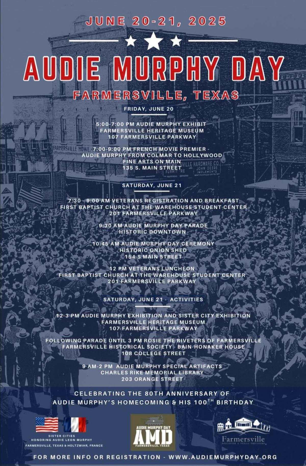 Audie Murphy Day 2025 schedule