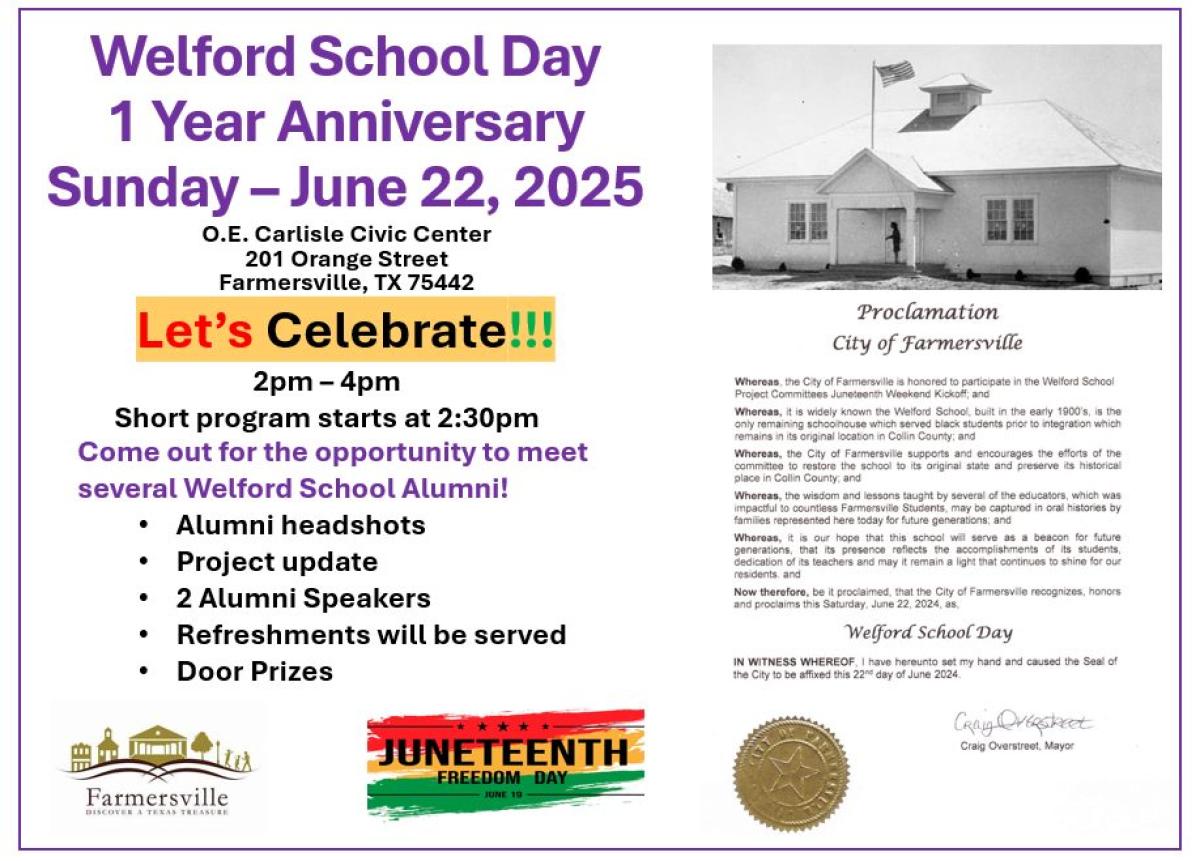 Welford School Day flyer 2025