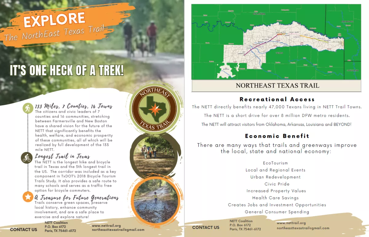 Brochure Image of NorthEast Texas Trail