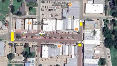 pj309 Downtown Square brick repair sections map