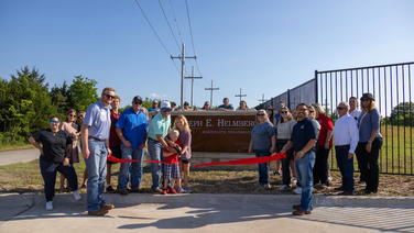 The ribbon was cut on the Joe Helmberger Wastewater Treatment Facility